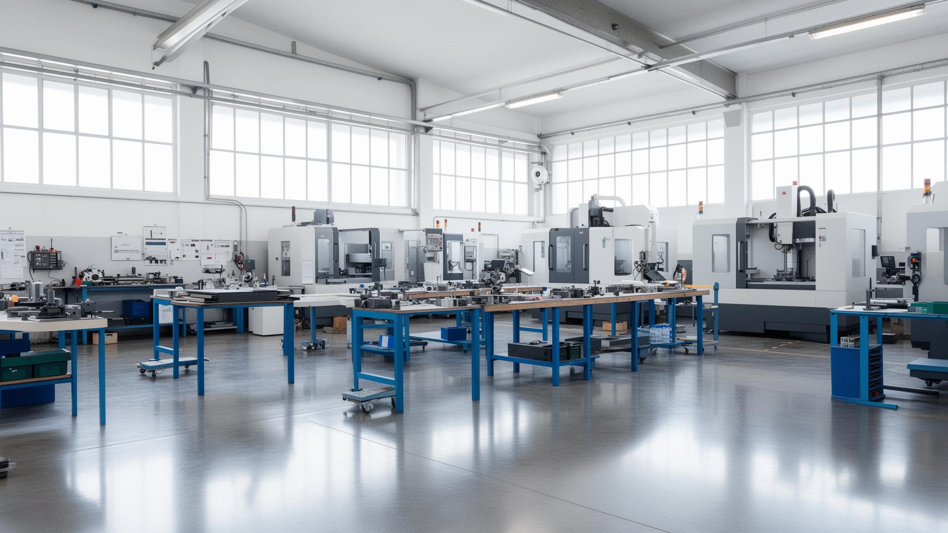 Interno di fabbrica industriale moderna in Lombardia